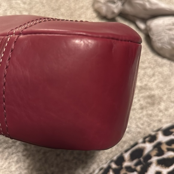 Coach Hampton large hobo nwt burgundy - Picture 8 of 9